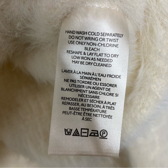 Free People Serendipity Faux Fur Sweater Medium Cream - Picture 15 of 16